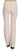LAUREL White High Waist Silk Blend Flared Dress Trousers Pants LAUREL