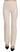 LAUREL White High Waist Silk Blend Flared Dress Trousers Pants LAUREL