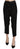 Guess Black Polyester High Waist Cropped Trousers Pants Guess