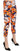 LANACAPRINA Blue Floral Print Skinny Slim Fit Trousers Pants LANACAPRINA