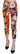 LANACAPRINA Blue Floral Print Skinny Slim Fit Trousers Pants LANACAPRINA