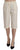 Silvian Heach Cream Mid Waist Cotton Straight Cropped Pants Silvian Heach