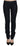 Just Cavalli Blue Low Waist Skinny Trousers Braided String Pants Just Cavalli