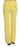 Just Cavalli Yellow Corduroy Mid Waist Straight Trousers Pants Just Cavalli