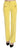 Just Cavalli Yellow Corduroy Mid Waist Straight Trousers Pants Just Cavalli
