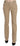 Just Cavalli Beige Cotton Mid Waist Straight Trousers Pants Just Cavalli
