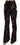 Dolce & Gabbana Floral Print Black Boot Cut Trouser Pants Dolce & Gabbana