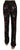 Dolce & Gabbana Floral Print Black Boot Cut Trouser Pants Dolce & Gabbana