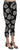Dolce & Gabbana Black Palm Leaf Print Skinny Pants Dolce & Gabbana