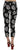 Dolce & Gabbana Black Palm Leaf Print Skinny Pants Dolce & Gabbana