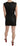 John Richmond Studded Black Leather Mini Sheath Dress John Richmond