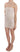 John Richmond Chic Beige Embellished Silk Mini Dress John Richmond