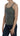 PINK MEMORIES Elegant Round Neck Sleeveless Green Cotton Blouse PINK MEMORIES