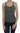 PINK MEMORIES Elegant Round Neck Sleeveless Green Cotton Blouse PINK MEMORIES