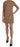 PINK MEMORIES Elegant Brown Shift Mini Dress PINK MEMORIES