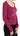 Exte Elegant Pink Crystal Embellished Long Sleeve Top Exte