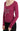Exte Elegant Pink Crystal Embellished Long Sleeve Top Exte