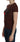 Exte Chic Brown Heart Print Crew Neck Top Exte