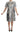 Dolce & Gabbana Elegant Silver A-Line Dress with Crystal Accents Dolce & Gabbana