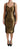 Dolce & Gabbana Gold Stretch Lame Ruched Dress Dolce & Gabbana