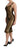 Dolce & Gabbana Gold Stretch Lame Ruched Dress Dolce & Gabbana