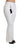 Dolce & Gabbana White Heart Flared Stretch Cotton Pants Dolce & Gabbana