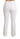 Dolce & Gabbana White Heart Flared Stretch Cotton Pants Dolce & Gabbana