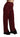Dolce & Gabbana Black Lace High Waist Wide Leg Maroon Pants Dolce & Gabbana