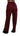 Dolce & Gabbana Black Lace High Waist Wide Leg Maroon Pants Dolce & Gabbana