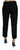 Dolce & Gabbana Black Lace Straight Cropped High Waist Pants Dolce & Gabbana