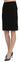 GF Ferre Chic High Waist Black Linen Skirt GF Ferre