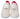 Philipp Plein Chic White Becky Sneakers with Pink Accents Philipp Plein