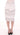 Arzu Kaprol Elegant Pencil Skirt in White and Gray Tones Arzu Kaprol