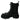 Dolce & Gabbana Elegant Black Leather Combat Boots with Crystal Detail Dolce & Gabbana