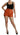 Dolce & Gabbana Orange Leather High Waist Hot Pants Shorts Dolce & Gabbana