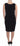 Roccobarocco Elegant Black Sheath Jersey Knee-Length Dress Roccobarocco