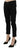 John Galliano Black Mid Waist Cropped Cut Hem Denim Casual Pants John Galliano