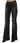 John Galliano Black Washed Mid Waist Flared Denim Casual Jeans John Galliano
