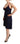 Roccobarocco Navy Blue Cotton Midi Halter Dress Roccobarocco