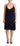 Roccobarocco Navy Blue Cotton Midi Halter Dress Roccobarocco