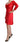 John Galliano Elegant Red Knee-Length Sheath Dress John Galliano