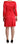 John Galliano Elegant Red Knee-Length Sheath Dress John Galliano