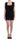 Roccobarocco Elegant Sleeveless Black Mini Dress with Gold Details Roccobarocco