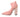 GCDS Pink Suede Logo Socks Block Heel Ankle Boots Shoes GCDS