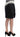 Sachin & Babi Elegant Leather Liza Skirt in Black and Gray Sachin & Babi