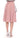 Comeforbreakfast Elegant Pleated Knee-length Skirt in Pink and Gray Comeforbreakfast