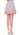 Comeforbreakfast Sleek Pleated Mini Skirt in Pink and Gray Comeforbreakfast