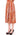 Licia Florio Orange Brown Below-Knee Chic Skirt Licia Florio