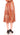 Licia Florio Orange Brown Below-Knee Chic Skirt Licia Florio