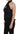 Exte Elegant Black Evening Wrap Top Blouse Exte